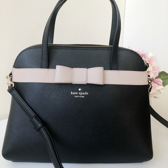 kate spade Handbags - 🎀LASTONE🎀Kate Spade Saffiano Satchel Black Bow